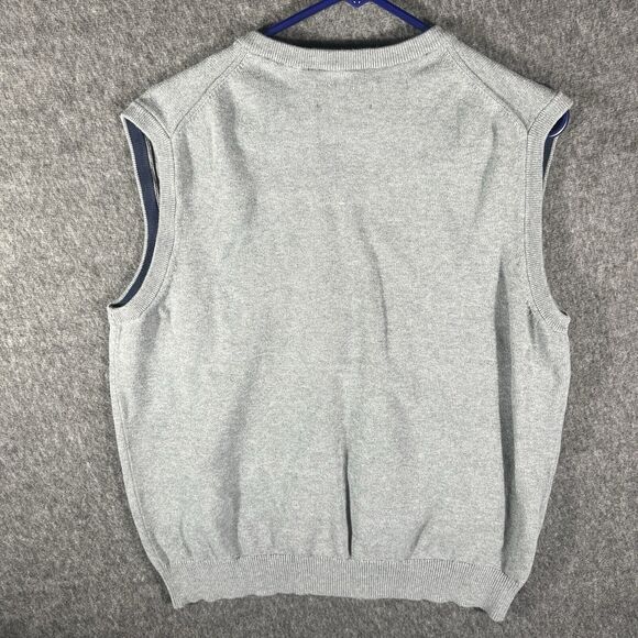 Duluth Trading Co Sweater Vest Mens Size L Cotton Nylon Gray - Picture 7 of 7